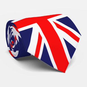 cravate du drapeau britannique