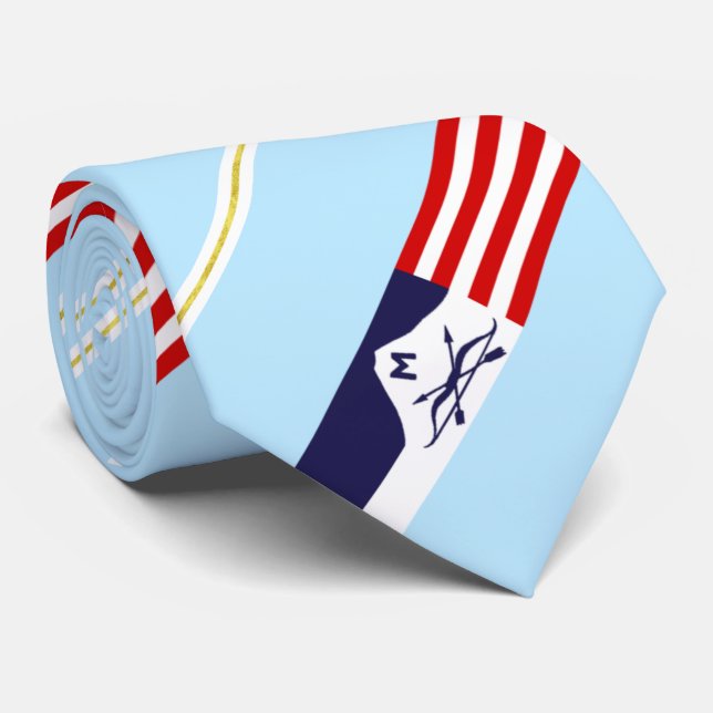 Cravate du drapeau de la ville de Butte (Montana) (Roulé)