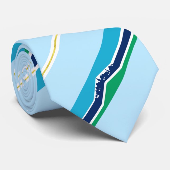 Cravate du drapeau de la ville de Chapel Hill (Car (Roulé)