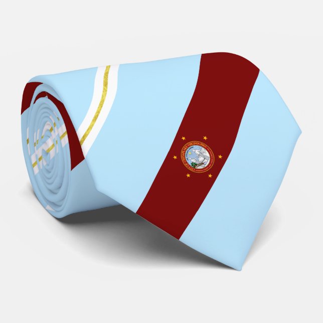 Cravate du drapeau de la ville de Chesapeake (Virg (Roulé)