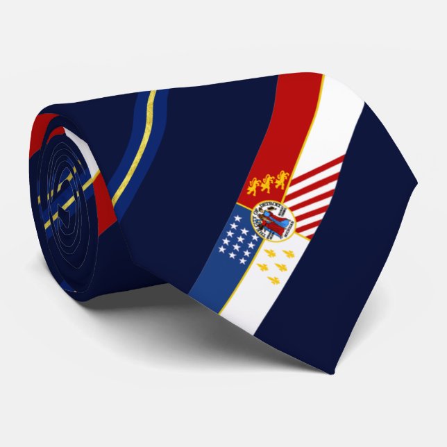 Cravate du drapeau de la ville de Detroit (Michiga (Roulé)