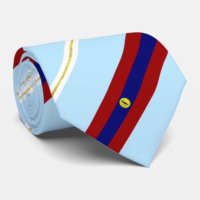 Cravate du drapeau de la ville de Downey (Californ (Roulé)