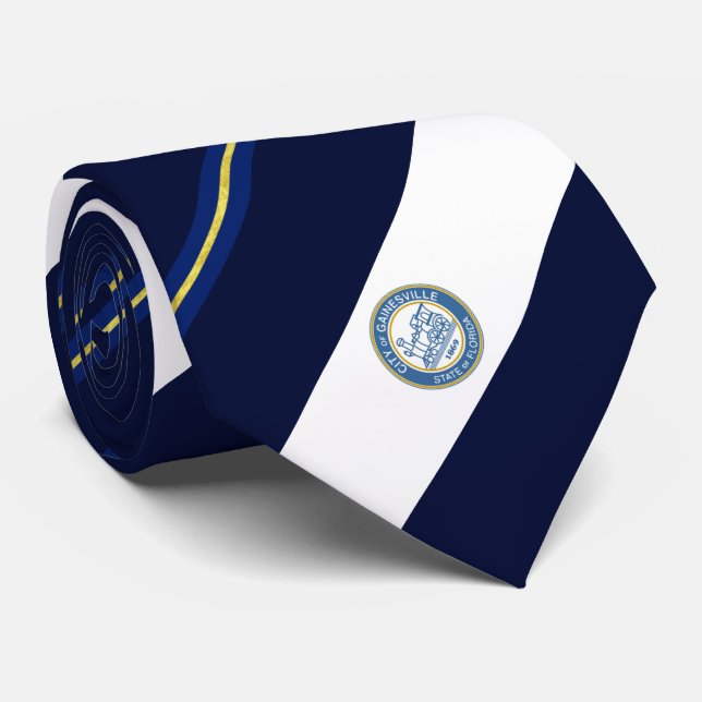Cravate du drapeau de la ville de Gainesville (Flo (Roulé)