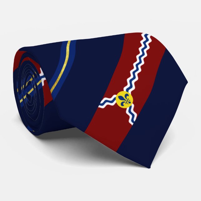 Cravate du drapeau de la ville de Saint-Louis (Mis (Roulé)