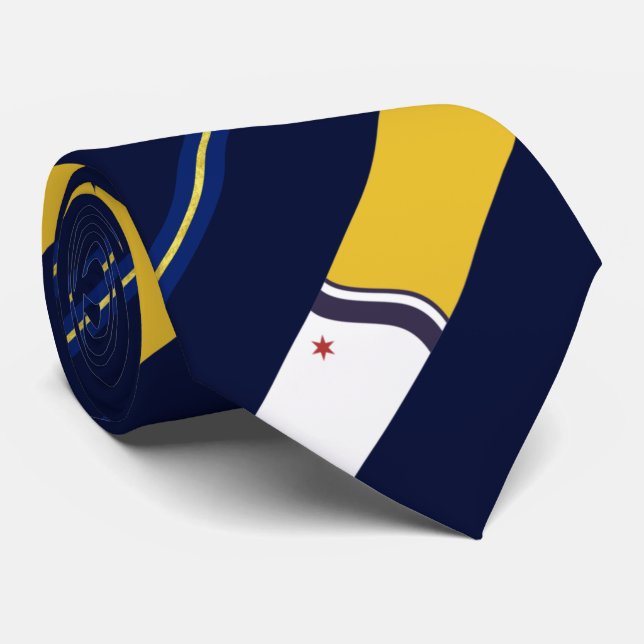Cravate du drapeau de la ville de South Bend (Indi (Roulé)