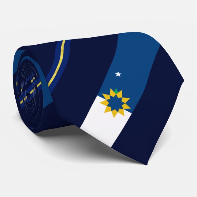 Cravate du drapeau de la ville de Topeka (Kansas) (Roulé)