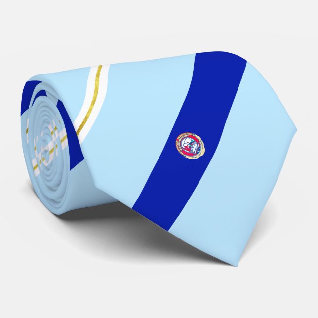 Cravate du drapeau de la ville de Winston-Salem (C (Roulé)