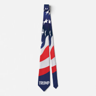 Cravate du drapeau Trump 2024