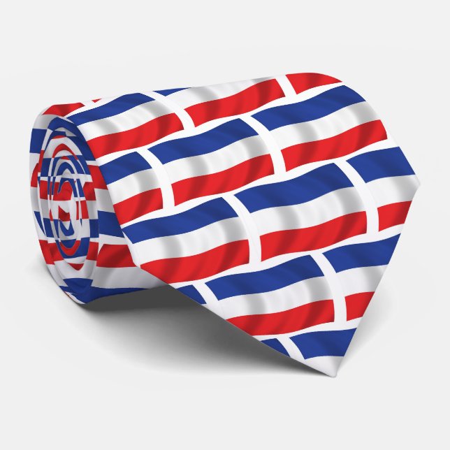 Cravate du drapeau yougoslave (Roulé)