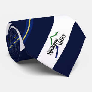 Cravate du logo de la ville de Spokane Valley (Was
