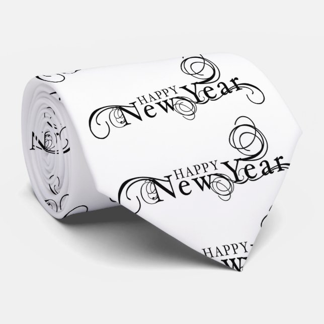 Cravate du Nouvel An/Bonne année (Roulé)
