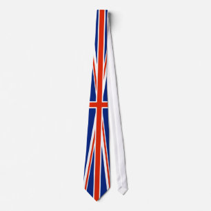 Cravate du Royaume-Uni de drapeau