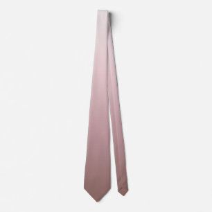Cravate Dusky Rose Gradient Moderne Minimaliste