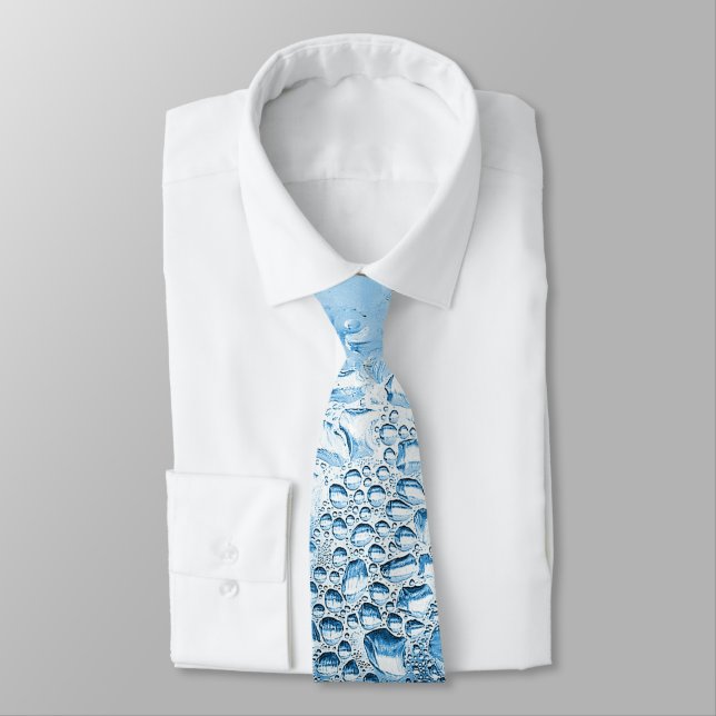 Cravate Eau bleue cool (Attaché)