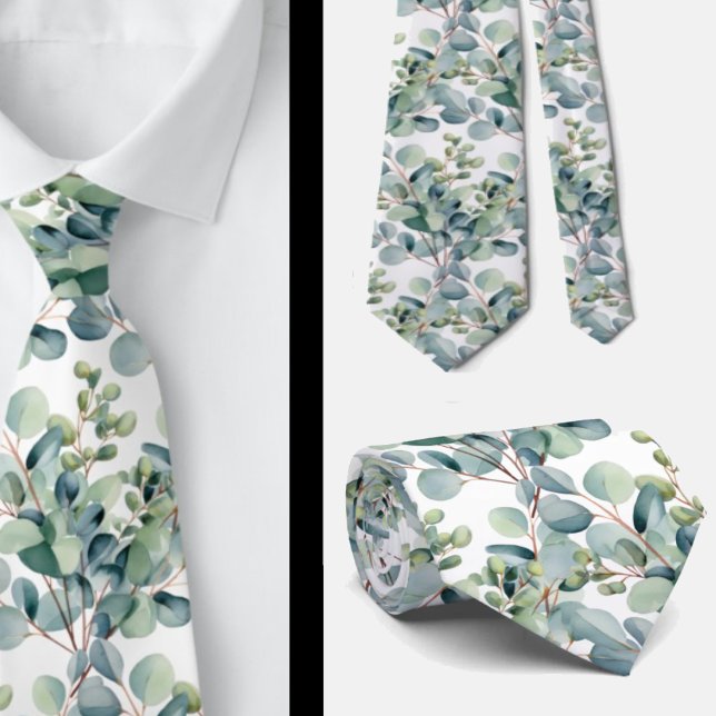 Cravate Écharpe de mariage Eucalyptus (Créateur téléchargé)