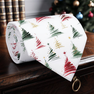 Cravate Écharpe de Noël arbre moderne minimaliste