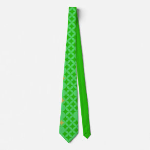 Cravate Écharpes de cou vertes à motif vibrant et beau