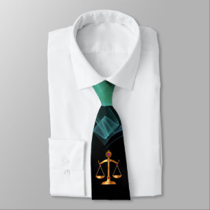 Cravate ÉCHELLES D'OR DE DROIT GEMSTONES Justice Symbole V