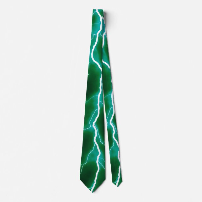 Cravate Éclair - Vert (Devant)