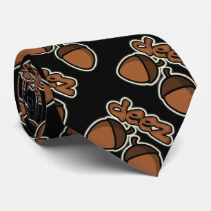 Cravate Écrous drôles de Deez sur le noir