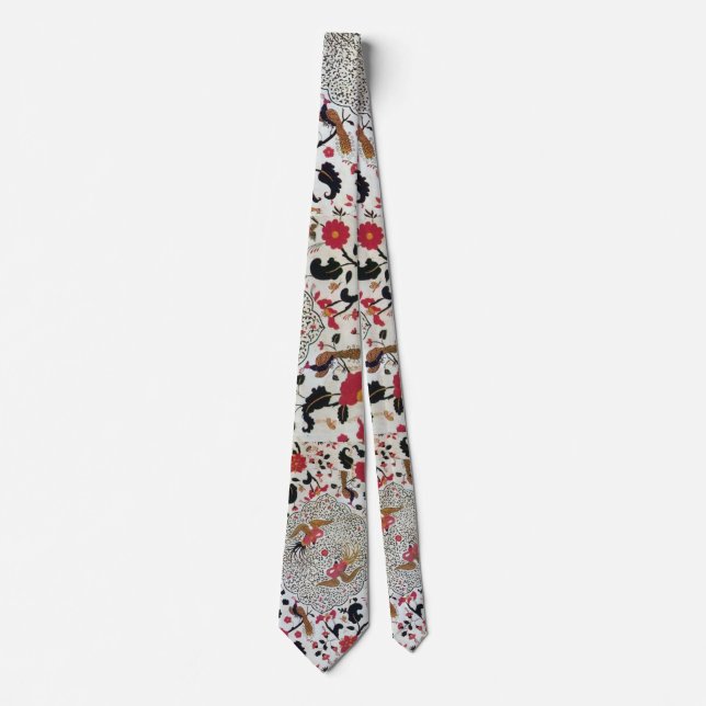 Cravate EDEN, rouge antique noir blanc (Devant)