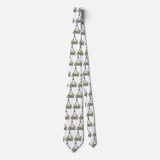 Cravate Eggnog dans un bol de punch de sapin de Noël vinta (Devant)