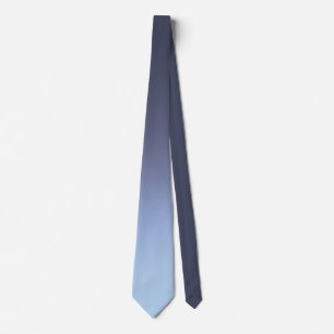 Cravate Élégant bleu bleu Dusty bleu coloré Ombre dégradan