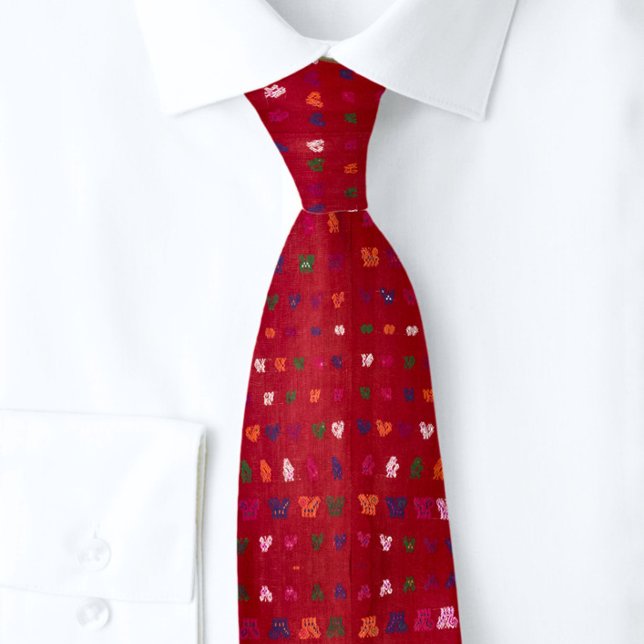 Cravate Élégant Chevalier rouge Motif de la Couronne du ro (Créateur téléchargé)