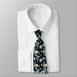 Cravate Élégant Chic Fleur Sauvage Hommes