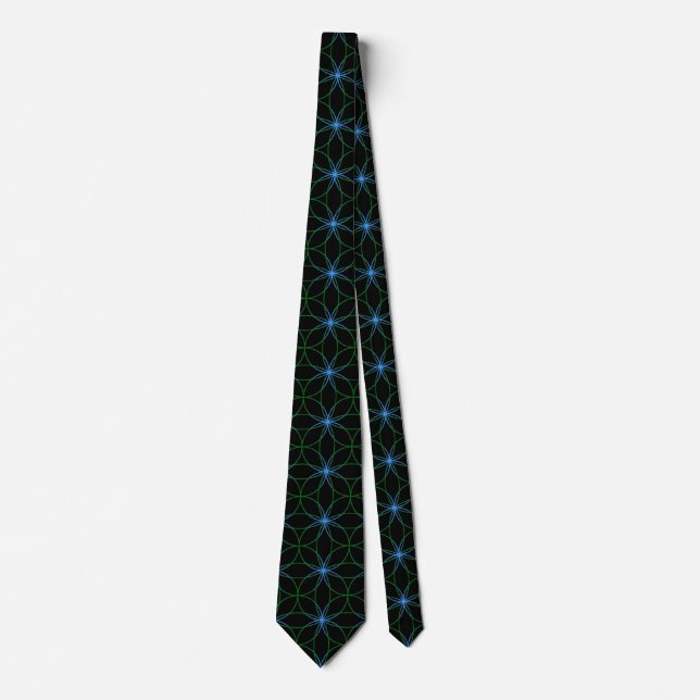 Cravate 🌸 Elegant Flower-Pattern Tie – Stylish & Sophisti (Devant)