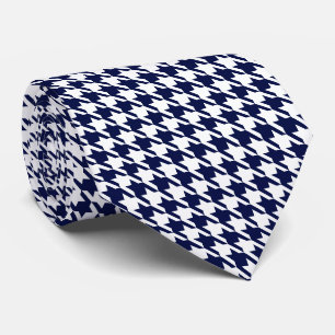 Cravate Elégant Motif Houndstooth [blanc et couleur person