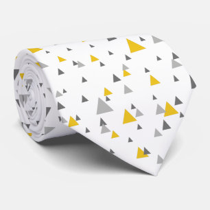 Cravate Elégant Pastel Triangles moderne Motif géométrique