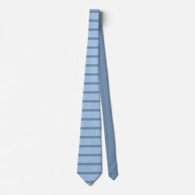 Cravate Elégant professionnel pastel bleu uni couleur (Devant)