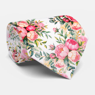 Cravate Elegant Seamless Floral Pattern 