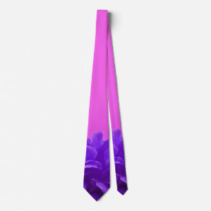 Cravate Élégant violet floral
