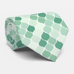 Cravate élégante avec Motif de menthe subtile