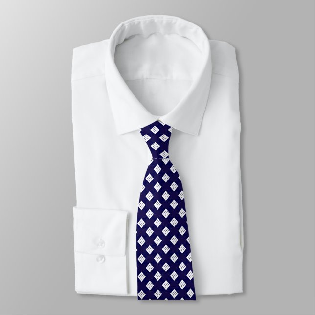 cravate élégante formelle blanche de bleu royal de (Attaché)