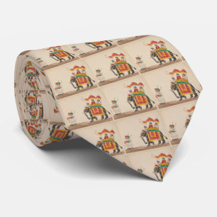 Cravate Éléphant d'Asie décoré avec un howdah Canopied