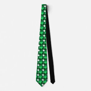 Cravate Emerald Gemstone, Birthstone May, vert clair