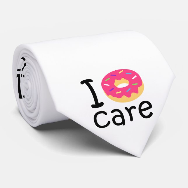 Cravate Emoji drôle de citation d'expression d'I de soin à (Roulé)
