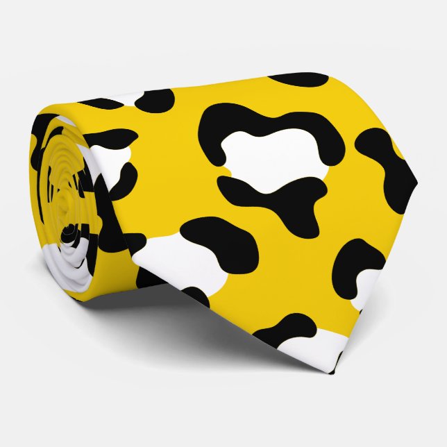 Cravate Empreinte de léopard, Spots de léopard, Leopard Ja (Roulé)