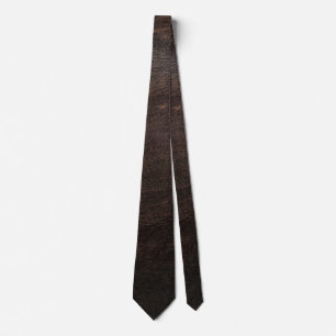 Cravate en bois Brown foncé