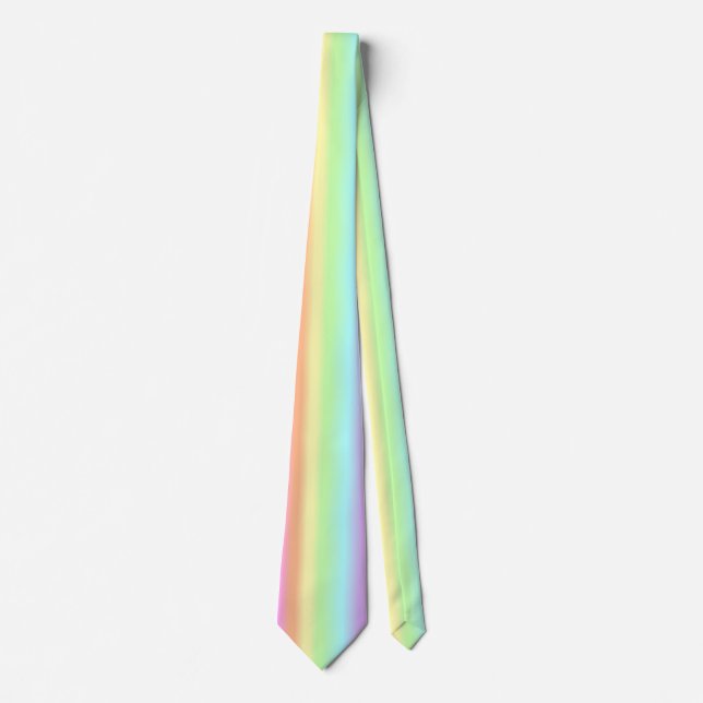 Cravate en pastel d'arc-en-ciel (Devant)