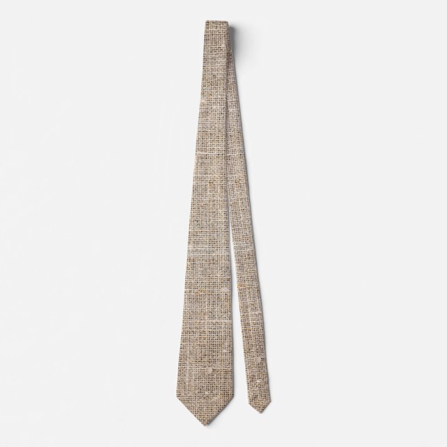 cravate en textile de lin (Devant)