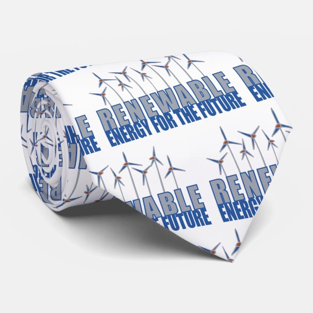 Cravate Énergie éolienne Énergie renouvelable (Roulé)