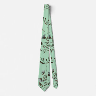 Cravate Ensemble sauvage d'invitation de mariage de menthe