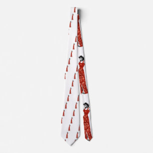 Cravate épingle vintage rouge