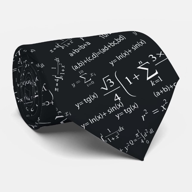 Cravate Équations amusantes pour les professeurs de mathém (Roulé)
