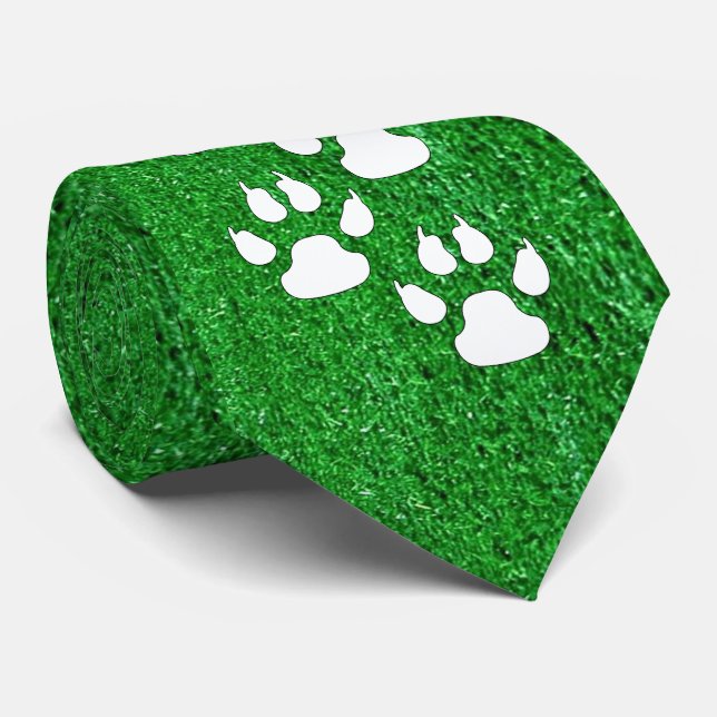 Cravate Équipe De Sport Claw Empreintes de pattes Sur Impr (Roulé)
