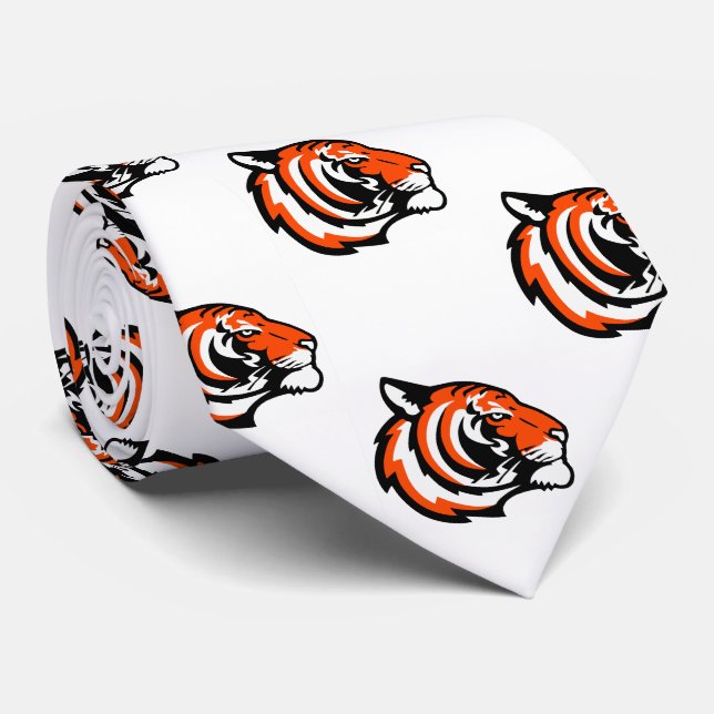 Cravate Équipe de Tiger Mascotte Football Basketball Neckt (Roulé)
